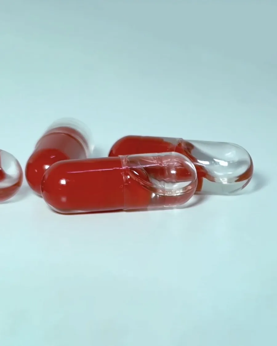Coreº1 capsules showing the inner capsule inside the outer one